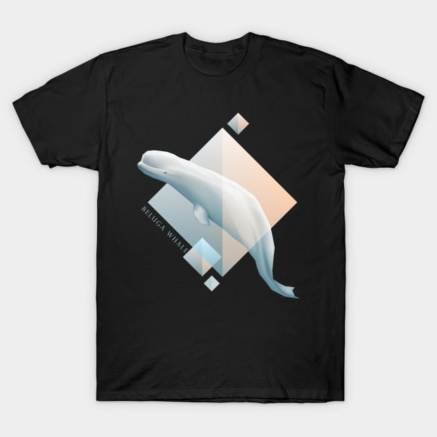 Beluga Whale - Beautifully Styled Oceanic Mammal T-Shirt by DesignFury